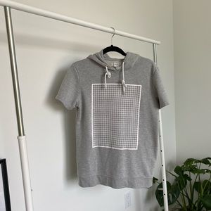 ⬜️ Forever 21 Light Grey T-Shirt with a Hood